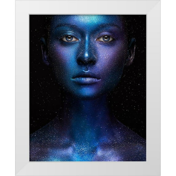 Malikov, Alex 15x18 White Modern Wood Framed Museum Art Print Titled - Galaxy