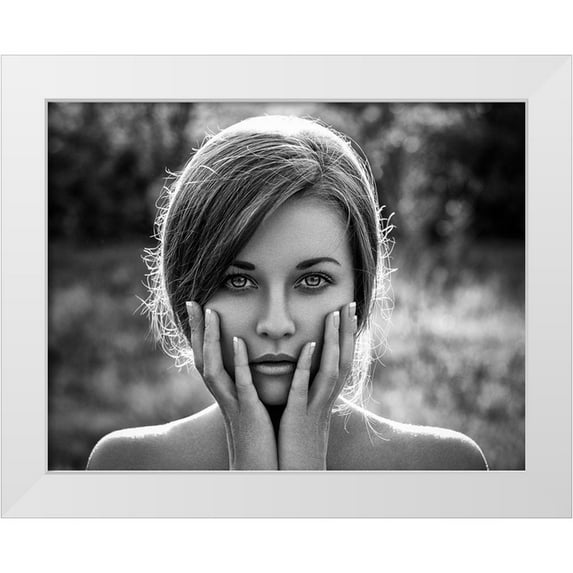 Malikov, Alex 18x15 White Modern Wood Framed Museum Art Print Titled - Mary