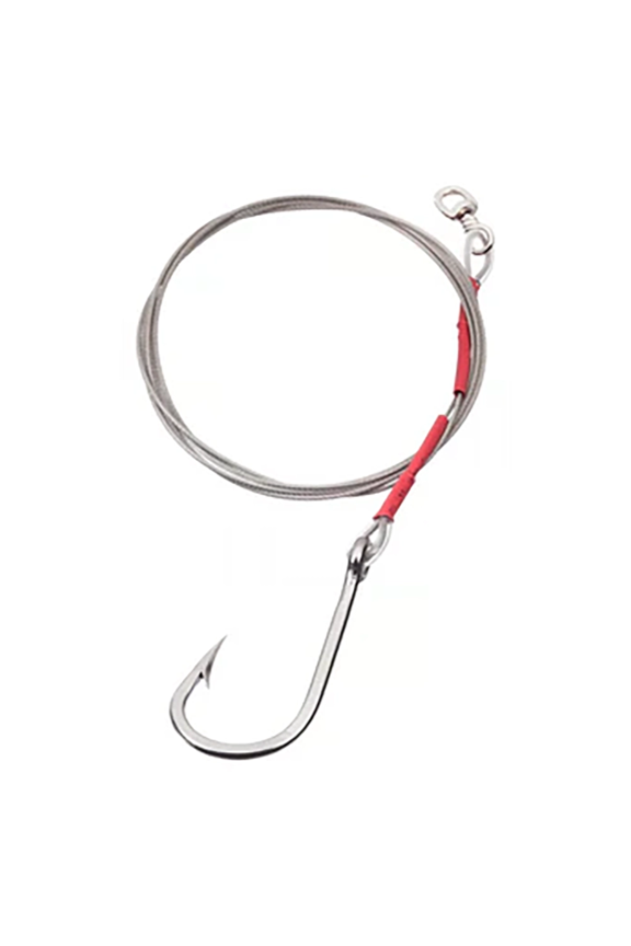 6FT Surf Stainless Steel Coated Sharkrig Clear, 10,0 Rigging