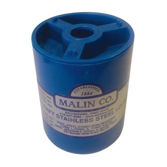 Malin Co Stainless Steel Lockwire,Canister,0.025 Dia,596 ft. 34-0250-1BLC