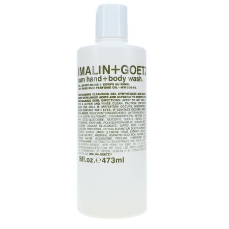 Rum Body Wash by Malin + Goetz for Unisex - 16 oz Body Wash