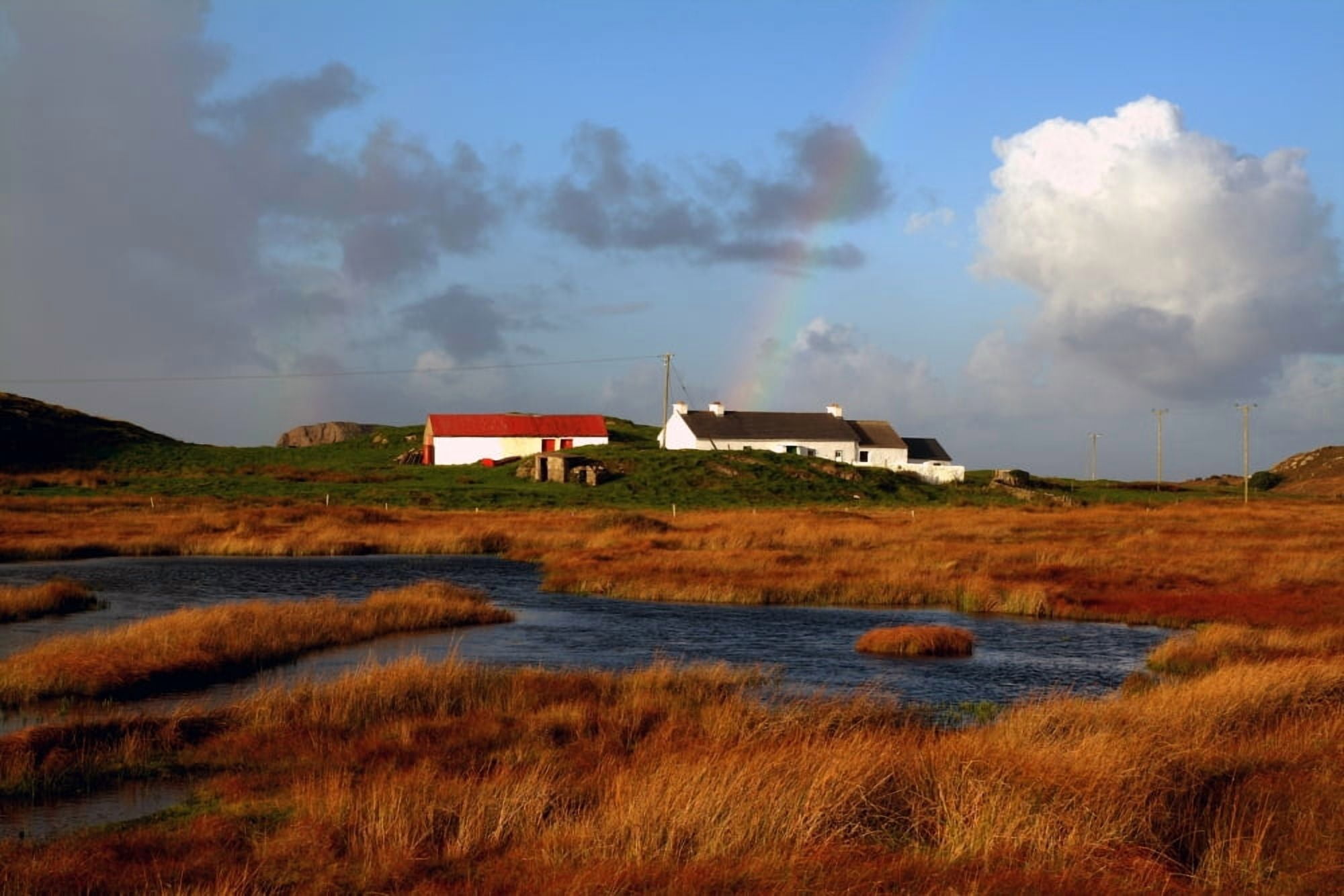 Malin Head County Donegal Ireland Farmland Canvas Art - Peter Zoeller Design Pics (18 x 12)