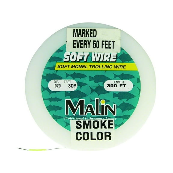 Malin PM40-300 Soft Wire Soft Monel Trolling Wire Pre-Marked 40lb 300ft Spool