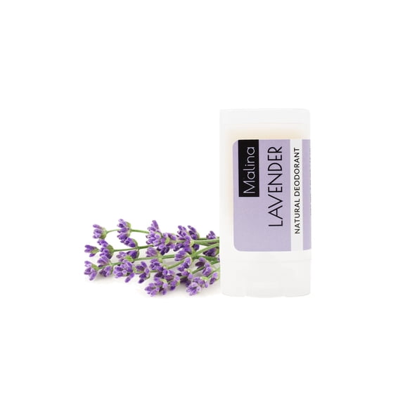 Malina Organic Aluminum-Free Lavender Natural Deodorant, 0.5 fl oz | 4-pack