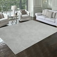 thumbnail image 1 of Malini Karina Charcoal Gray Modern Geometric High-Low Area Rug, 9x13, 1 of 5