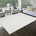 thumbnail image 1 of Gertmenian Malini Lana Cream Ivory Bohemian Geometric Tonal Polyester High-Low Indoor Area Rug, 8x10, 1 of 6