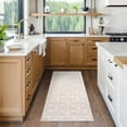 thumbnail image 1 of Gertmenian Malini Haley Beige Modern Geometric Tonal Polyester High-Low Indoor Area Rug, 2x8, 1 of 6