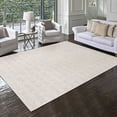 thumbnail image 1 of Malini Light Beige Modern Geometric High-Low Area Rug, 5x8, 1 of 6