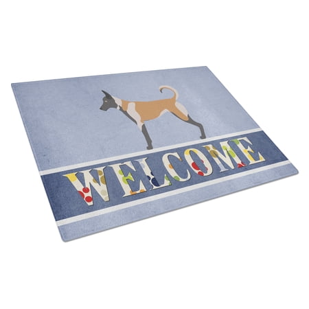 Malinois Welcome Glass Cutting Board Large