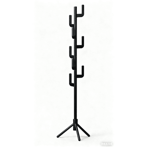 Maliowa Solid Wood Coat Rack Freestanding, Cactus Coat Tree with 8 Hooks for Jacket, Hat, Clothes, Coat Hanger Stand for Hall, Entryway, Bedroom