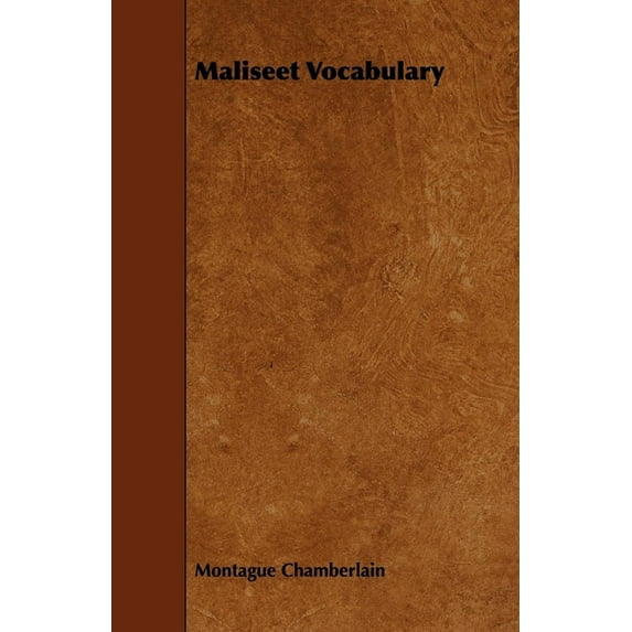 Maliseet Vocabulary, (Paperback)