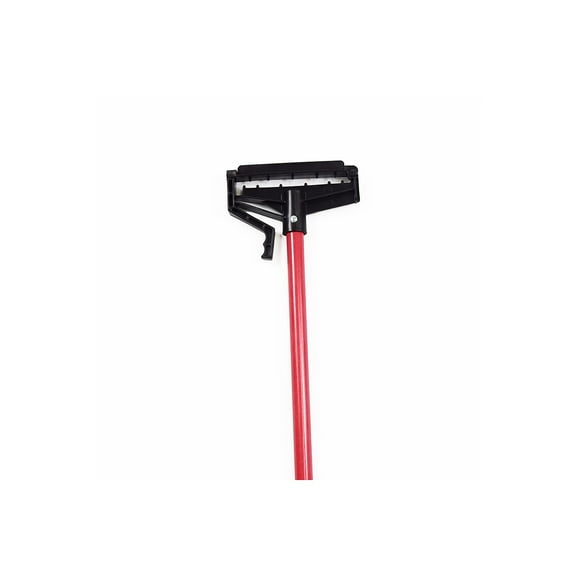 Malish 60 Red Quick-Release Fiberglass Mop Handle (54260) - Fits 20 oz. Red Looped-End Mop Head