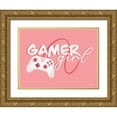 thumbnail image 1 of Malkowski, Melissa 24x19 Gold Ornate Wood Framed with Double Matting Museum Art Print Titled - Gamer Girl, 1 of 4