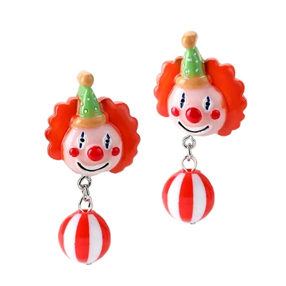 Mall of Style - Carnival Jewelry - Carnival Earrings Women - Colorful Circus Earring (Krusty)