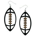 thumbnail image 1 of Mall of Style - Football Jewelry for Women - Football Earrings - Football Mom Earrings (Ink Black), 1 of 8