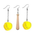 thumbnail image 1 of Mall of Style - Softball Stuff for Moms - Softball Team Moms - Softball Jewelry (Bat & Ball Pair), 1 of 6