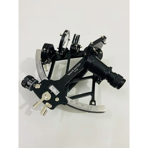 Malla INC. Nautical Aluminium 9" Sextant - Working Sextant - Marine Navigtional Sextant - Black Powder Coated Beautiful Sextant