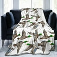 thumbnail image 1 of Mallard Duck Blanket Funny Throw Blanket, Soft Cozy Flannel Throw Blanket for Conch Sofa Bed,Super Soft Throw Blankets for All Season Adult Kids Teens Duck Lovers 60x50 in, 1 of 6