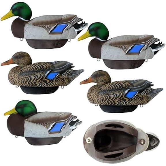 Mallard Duck Decoys by Heyday Ultra-Light 100% HydroFoam | Durable, Realistic Design | 6 Pack of Duck Hunting Decoys$$Other