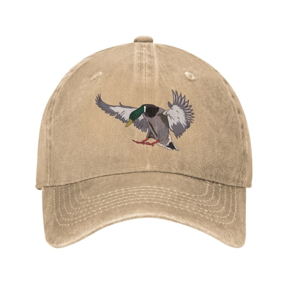 Mallard Duck Logo Unisex Adult Washed Denim Cotton Sport Outdoor Baseball Cap Adjustable Cowboy Baseball Hat