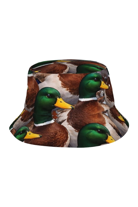 Mallard Duck Wildlife Bird Fisherman's Hat Lightweight and Breathable Sun Hat Suitable for Both Men and Women