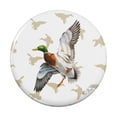 thumbnail image 1 of Mallard Duck in Flight Pinback Button Pin, 1 of 5
