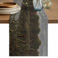 Mallard Ducks Farmhous Table Runner, Countryside Wildlife Pond Washable ...