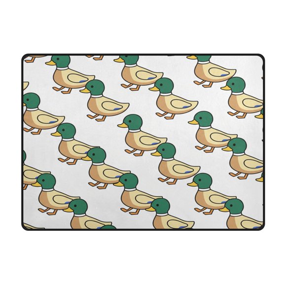 Mallard Indian Runner Ducks Area Rug 63x48 Inch Non Slip Absorbent Soft for Bedroom Entryway