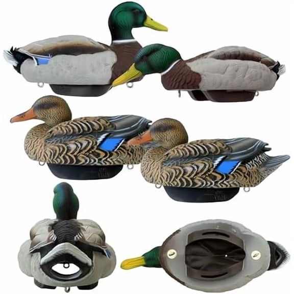Mallard Position Pack #2 Duck Decoys Ultra-Light 100% HydroFoam | Durable, Realistic Design | 6 Pack of Duck Hunting Decoys$$Other