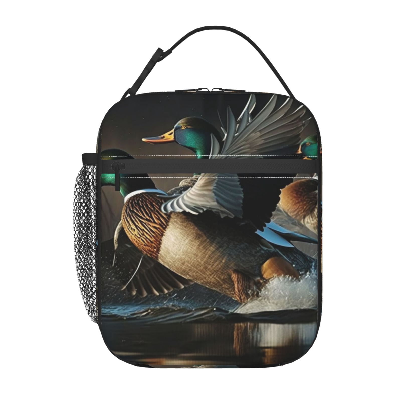 Mallards Duck Cool Hunting Lunch Box Bag Insulated Lunchbox Reusable Tote Thermal Cooler Portable for Women Men