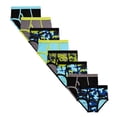 thumbnail image 1 of Mallary by Matthew 8 Pack Neon Camo Briefs L, 1 of 6