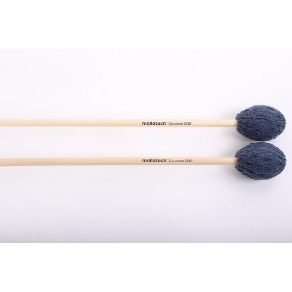 Malletech Concerto Marimba Mallets Set of 4 (2 Matched Pairs) Blue