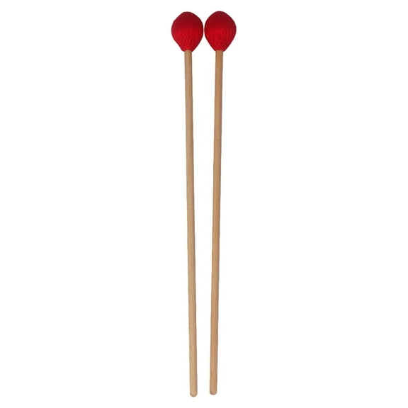 Mallets Steel Pan Drum Stick Mallets Handle Woolen Acrylic Blended Yarn Winded Melodica Instrument with A Design Focused on Sound Quality for Both (1 Pair)