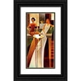 thumbnail image 1 of Mallett, Keith 11x18 Black Ornate Wood Framed with Double Matting Museum Art Print Titled - Les Sirens, 1 of 4