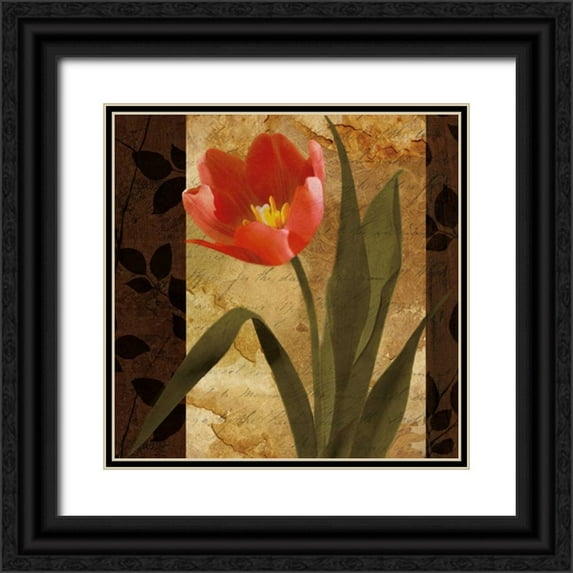 Mallett, Keith 12x12 Black Ornate Wood Framed with Double Matting Museum Art Print Titled - Sonata I