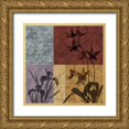 thumbnail image 1 of Mallett, Keith 12x12 Gold Ornate Wood Framed with Double Matting Museum Art Print Titled - Floral and Still Life Refrain II, 1 of 4