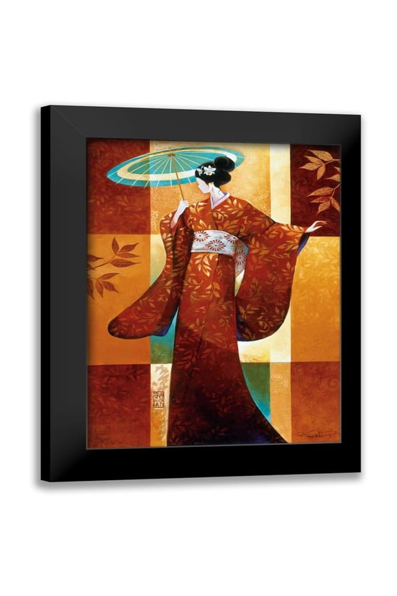 Mallett, Keith 12x14 Black Modern Framed Museum Art Print Titled - Misaki