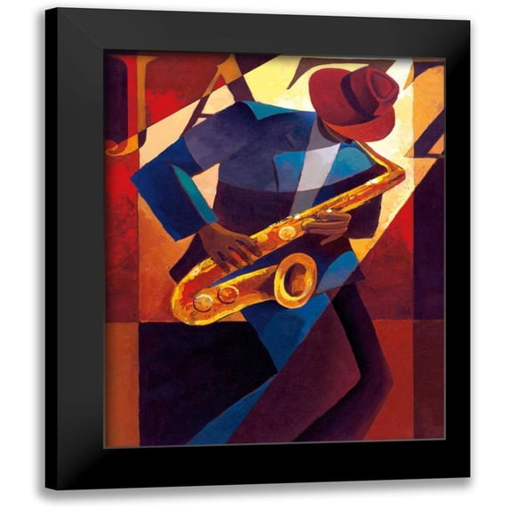Mallett, Keith 15x18 Black Modern Framed Museum Art Print Titled - Bebop