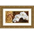 thumbnail image 1 of Mallett, Keith 18x11 Gold Ornate Wood Framed with Double Matting Museum Art Print Titled - Moonlit Orchids, 1 of 4