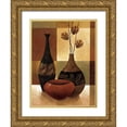 thumbnail image 1 of Mallett, Keith 25x32 Gold Ornate Wood Framed with Double Matting Museum Art Print Titled - Natures Patchwork II, 1 of 4