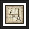 thumbnail image 1 of Mallett, Keith 26x26 Black Ornate Wood Framed with Double Matting Museum Art Print Titled - Paris Holiday, 1 of 4