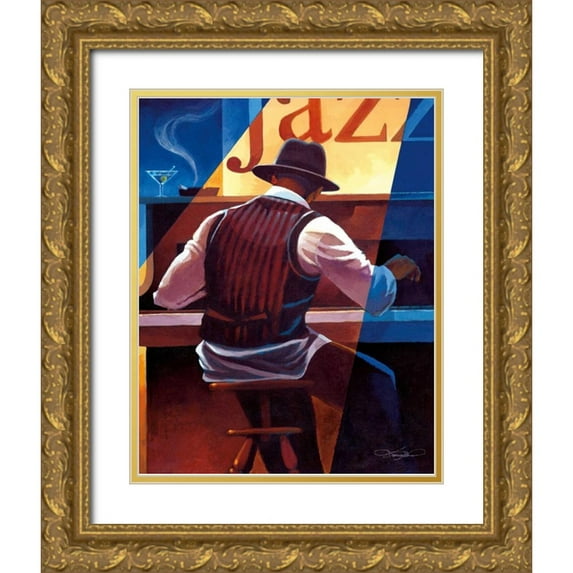 Mallett, Keith 26x32 Gold Ornate Wood Framed with Double Matting Museum Art Print Titled - Ragtime