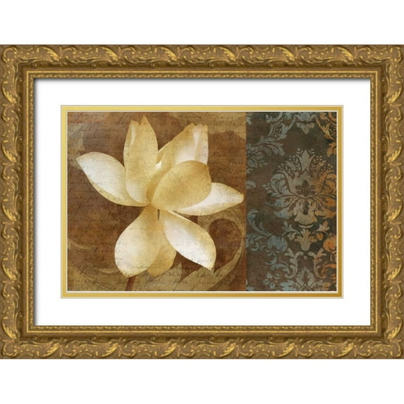 Mallett, Keith 32x23 Gold Ornate Wood Framed with Double Matting Museum Art Print Titled - Lettre DAmour I