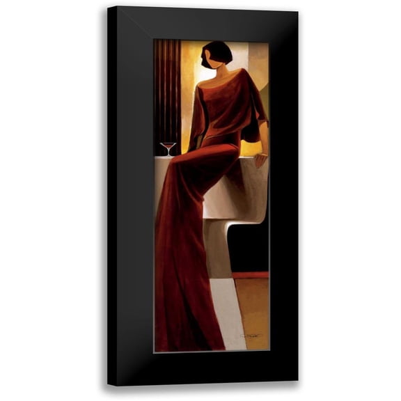 Mallett, Keith 7x14 Black Modern Framed Museum Art Print Titled - Poise