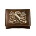 thumbnail image 1 of Mallon Irish Coat of Arms Rustic Leather Wallet, 1 of 3