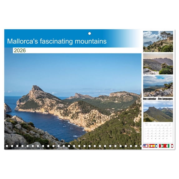 Mallorca's fascinating mountains (Monthly Wall Calendar 2026 16.5 x 23.4 (open)), CALVENDO 14 Month Calendar
