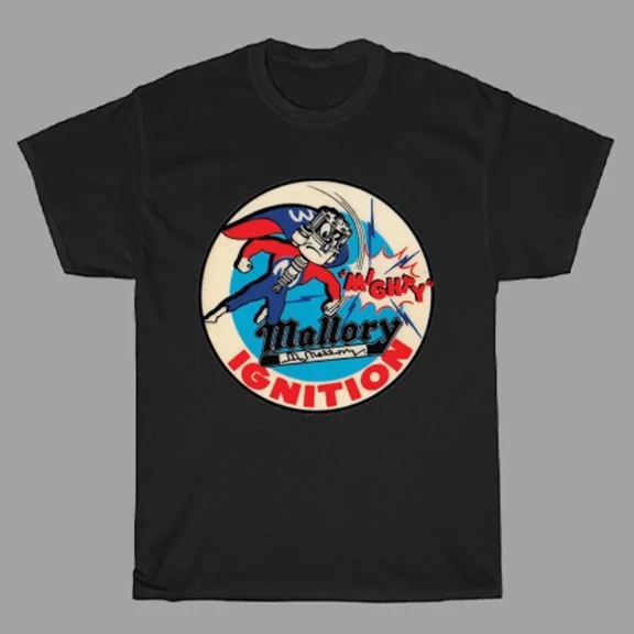 Mallory Ignition Mighty Racing Car Motorcycle Men's Black Size S to 5XL