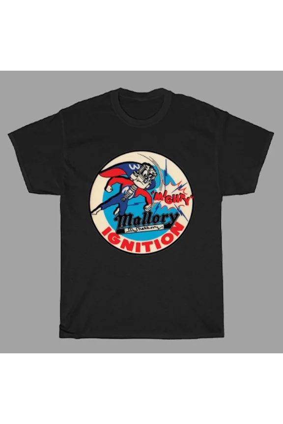 Mallory Ignition Mighty Racing Car Motorcycle Men's Black Size S to 5XL