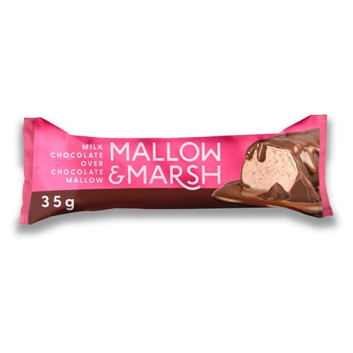 Mallow & Marsh Double Chocolate Marshmallow Bar 35g, British Import (Pack of 3)