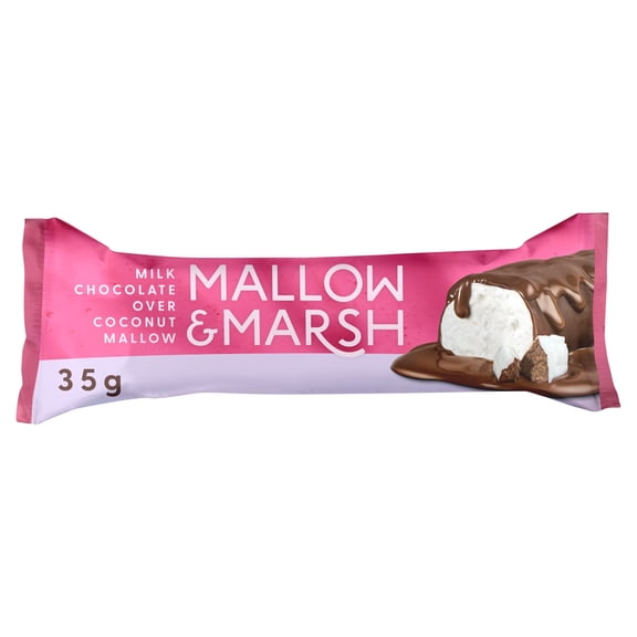 Mallow & Marsh Milk Chocolate Over Coconut Mallow 35g, Imported from Britain